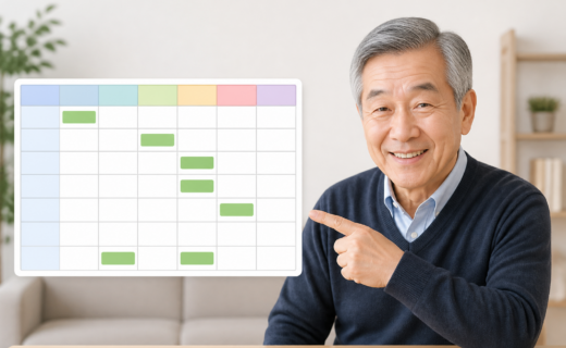 노인일자리 신청 전 활동 가능 시간 정리표